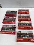 Vintage Tape Lot Tdk SD90JVC Dynarec F1/60 Blank Audio Cassettes Sa. Fixed Price $56.99.