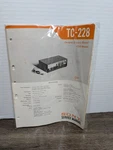 Sony Track Tape Player TC-228 Service Manual Original Paperwork Vintage Repair. Fixed Price $16.19.