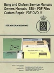 Bang & Olufsen Service Repair Manuals Schematics 350 845 Files !! Pdf Dvd. Fixed Price $12.41.