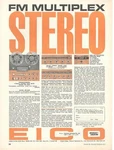 1961 Eico Reel-to-reel RP-100W Tape Deck Kit Ad/ ST96 TUNER/ST70 Amp. Fixed Price $9.95.