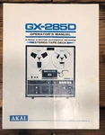 Akai GX-285D Reel To Owners / User Manual *original*. Fixed Price $39.97.