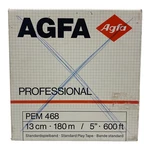 Agfa Pem 468 1/4IN 5IN Tape Box. Fixed Price $28.74.
