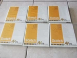 Vintage Nos Lot (6) Sealed 7" Reel To Tapes Scotch Av 176. Fixed Price $49.99.