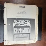 Vintage Otari MTR-10 Series Tape Recorder Operating And Maintenance Manual. Fixed Price $30.00.