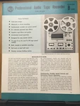 Vtg Rca Catalog Insert RT-21B Reel Audio Tape Recorder Spec Sheet. Fixed Price $18.98.