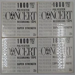 Four Radio Shack 44-1018 1800FT 1.0MIL 7" Reel Concert Recording Tape Sealed Nos. Fixed Price $19.99.