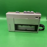 Vintage M1110 Sanyo Portable Cassette Tape Recorder Player Silver Retro Working. Fixed Price $24.99.