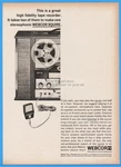 1963 Webcor High Fidelity Reel To Tape Recorder Stereophonic Squire Ad. Fixed Price $11.00.
