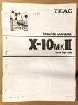 Teac X-10 Mk Ii / Reel To Service Manual *original* #2. Fixed Price $49.97.
