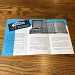 Presto Recorder Brochure Y-3 Microgroove. Fixed Price $59.99.
