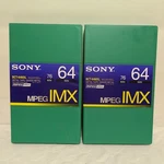 Lot Of 2 Sony BCT-64MXL Mpeg Imx Digital Video Cassette Metal Tape Back Coated. Fixed Price $10.00.
