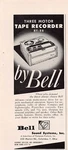 Bell Sound Systems Tape Recorder RT-88 Industrial Chic Mini Vtg Print Ad. Fixed Price $6.65.